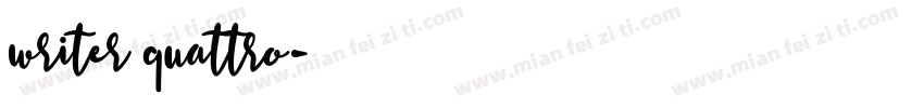 writer quattro字体转换